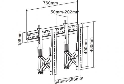 Suporte Plano Video Wall 60-6040