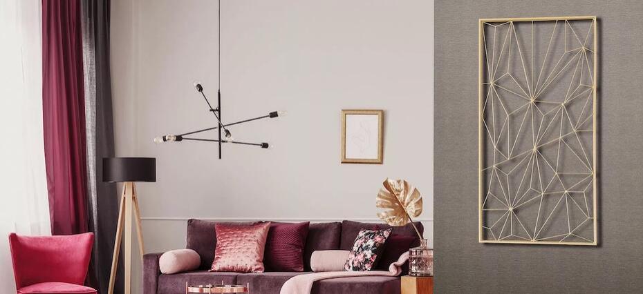 Vinil Design de interiores T10 Grey Gold Fabric