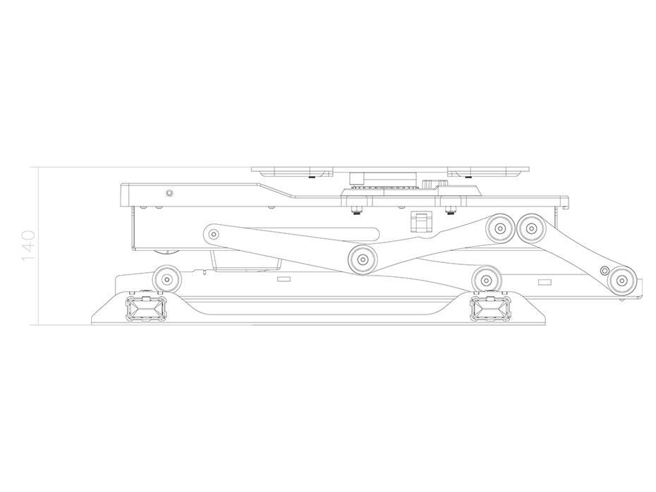 Suporte motorizado de teto M Flip & Turn 32-75