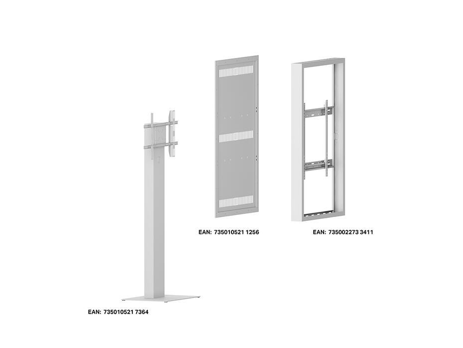 Suporte Display M Pro Series Enclosure 65 Kiosk Alto Brilho White