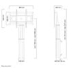 Suporte de parede TV PLASMA-W2500SILVER 