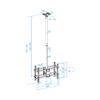 Suporte de Teto para 2 Ecrãs de 43-86 LPCE2286TSLI-XL-B
