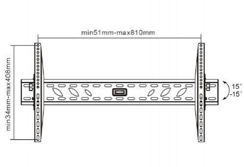 Suporte TV Plano Slim 63-8040T