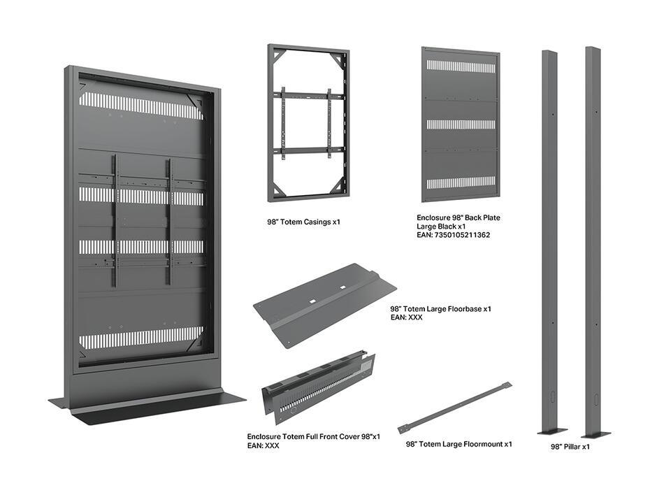 Totem M Pro Series Enclosure 98 Floorbase Covered