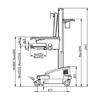M Universal Workstation Cart DT UPS