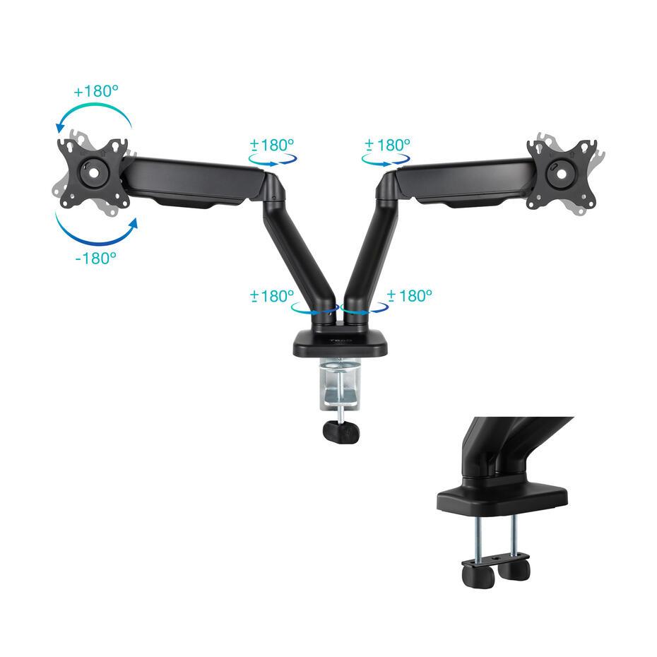 Suporte de Mesa para 2 Ecrãs 17-32 DB5132TNR-B
