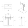 M VESA Tablestand Turn XXL 46-86