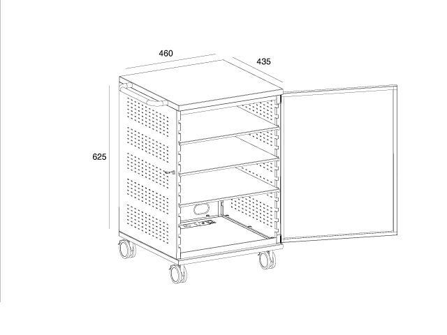 M Public Display Stand 180 Single MediaBox4