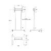 Suporte Motorized Floorstand 60kg Flip White