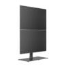 M Public Display Stand 180 HD Single Black Floorbase