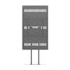 Suporte Display M Pro Series Enclosure 75 Floorbase Dual Pole