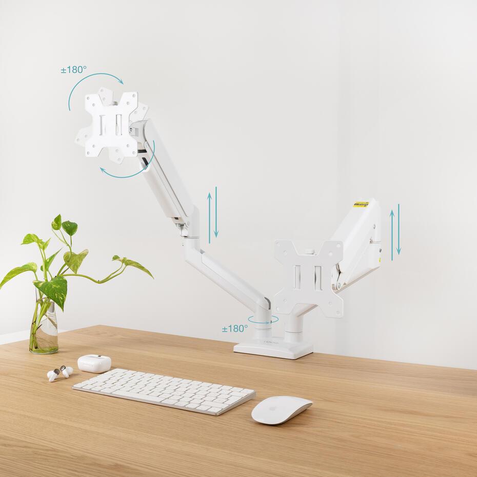 Suporte de Mesa para 2 Ecrãs 13-34 DB1434TNR-W