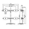 M Desk Expansion Kit Dual Stand 24-32