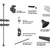 Suporte de chão ao teto Pro MBFC2X2U-F100