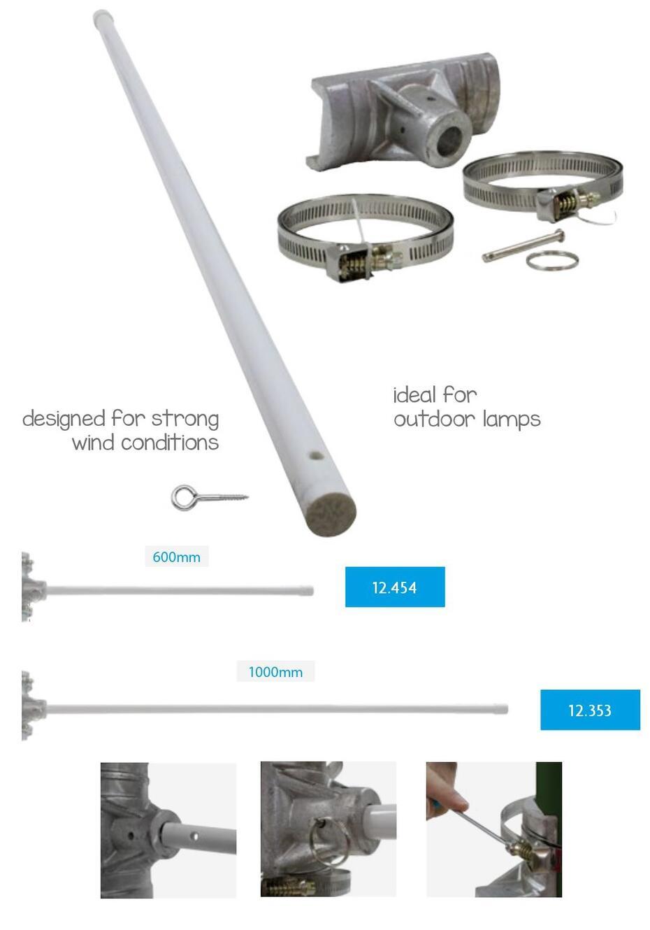 Sistema Lamp de suporte de banner