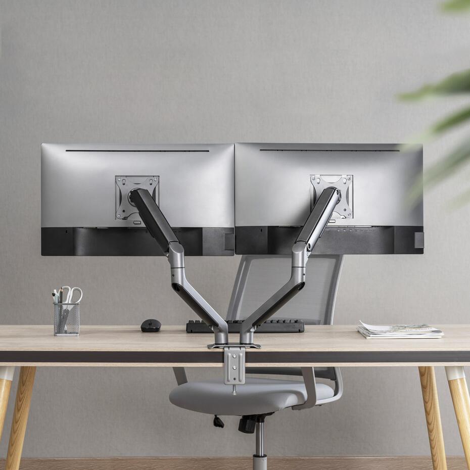 Suporte de Mesa para 2 ecrãs 17-32 DB4132TNR-G