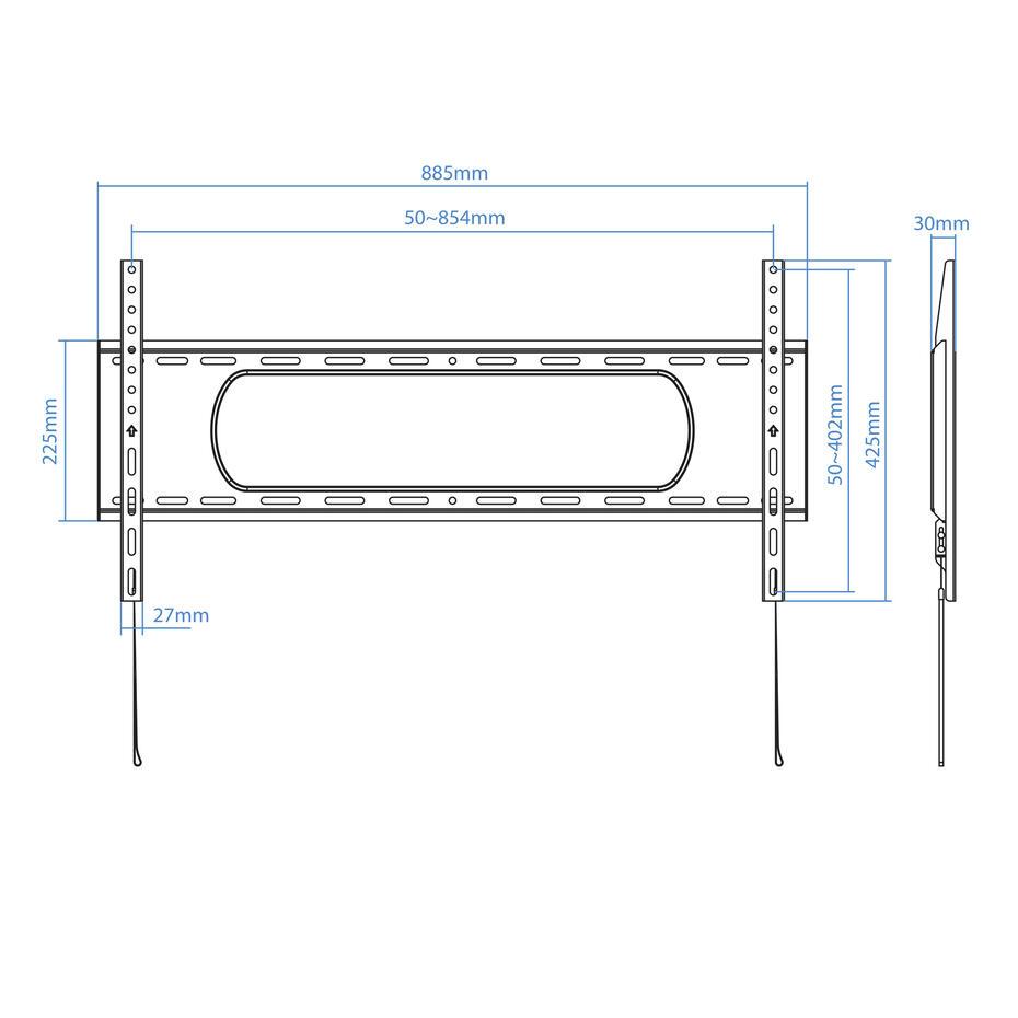Suporte de Parede para TV 43-90 LP1090F-B