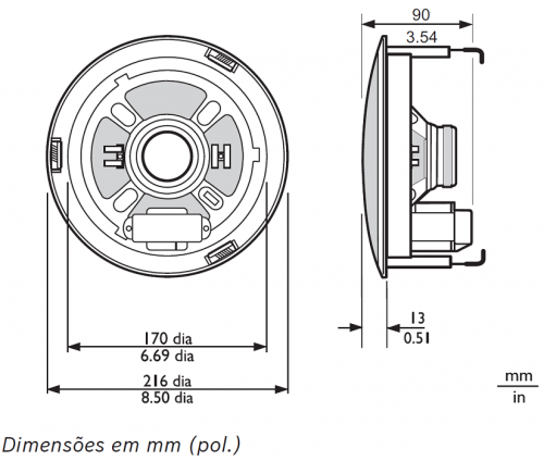 Altifalante de Tecto 6 W LBC3086/41