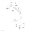 Suporte de mesa FPMA-D935POLE70 para monitor 10-30