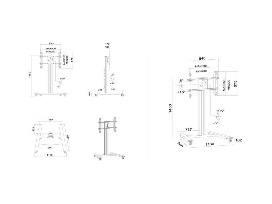 M Public Display Stand 145 HD Single