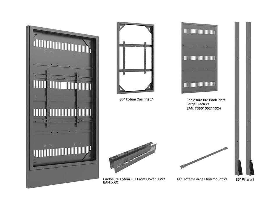 Totem M Pro Series Enclosure 86 Floormount Covered