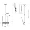 Suporte de teto Pro MBC1UP 400x900