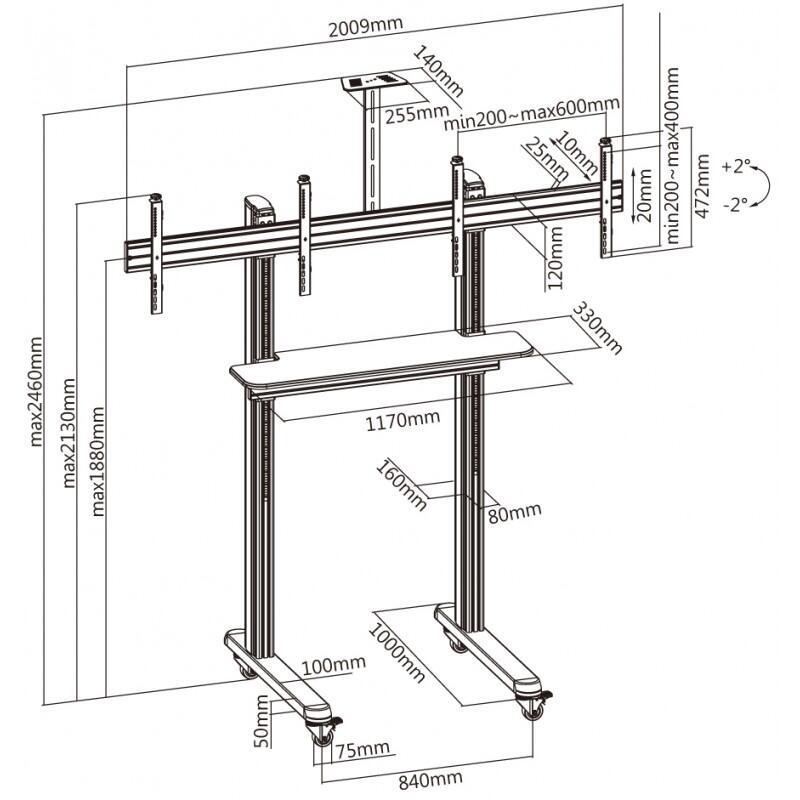 Suporte TV Stand 55VCD Shelf
