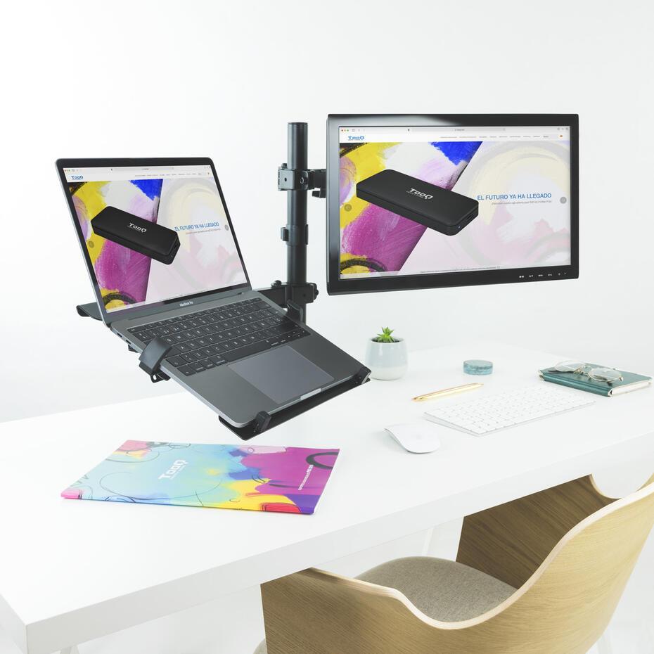 Suporte de Mesa para Ecrã de 13-32 e Portátil DB1200TN-B