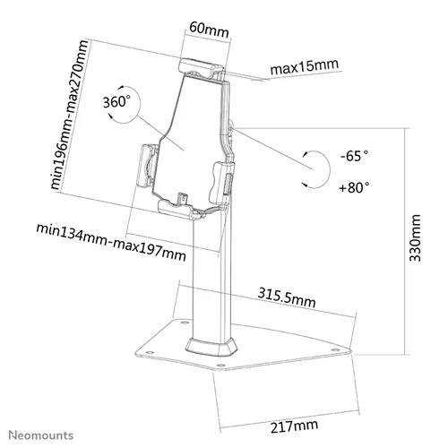 Suporte TABLET-D150SILVER 