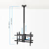 Suporte de Teto para 2 Ecrãs de 43-86 LPCE2286TSLI-XL-B