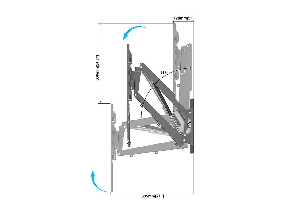 M MOTORIZED PULL DOWN FULL MOTION FLEXARM 42-86