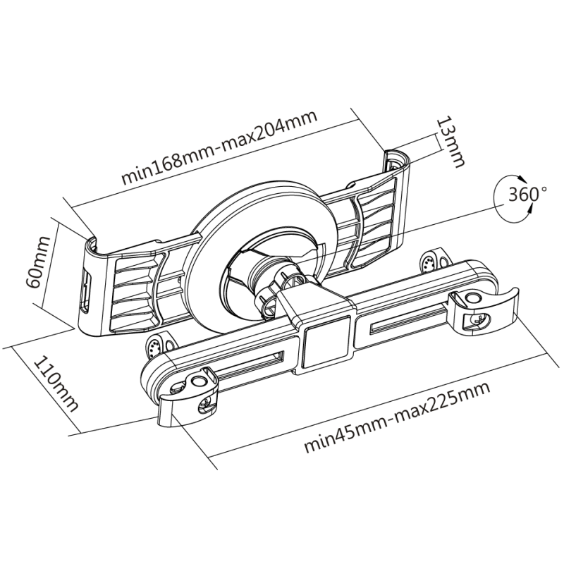 Suporte Tabula Car para tablet
