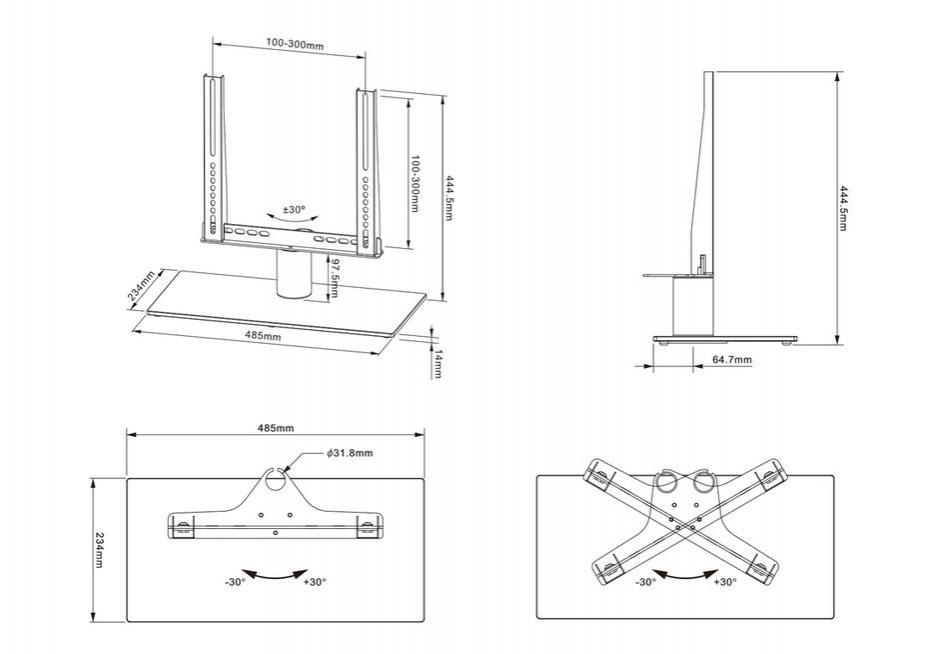 M VESA Tablestand Turn Small 300x300