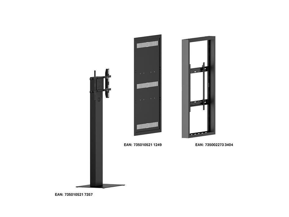 Suporte Display M Pro Series Enclosure 65 Kiosk Alto Brilho Black