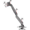 Suporte de mesa M VESA Gas Lift