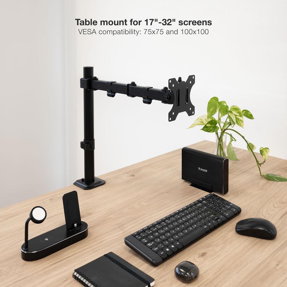 Suporte de Mesa para Ecrã de 17-32 DB1801TN-B