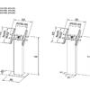 Suporte Display M Pro Series - Kiosk White 15-32 200/300/400