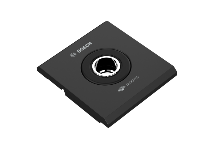 Painel de conexão de microfone embutido